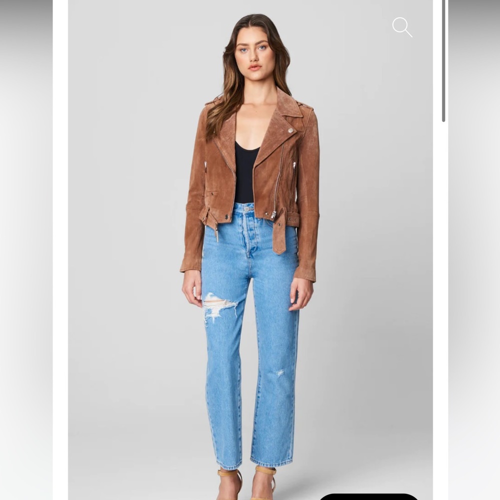 Blank NYC suede Moto jacket